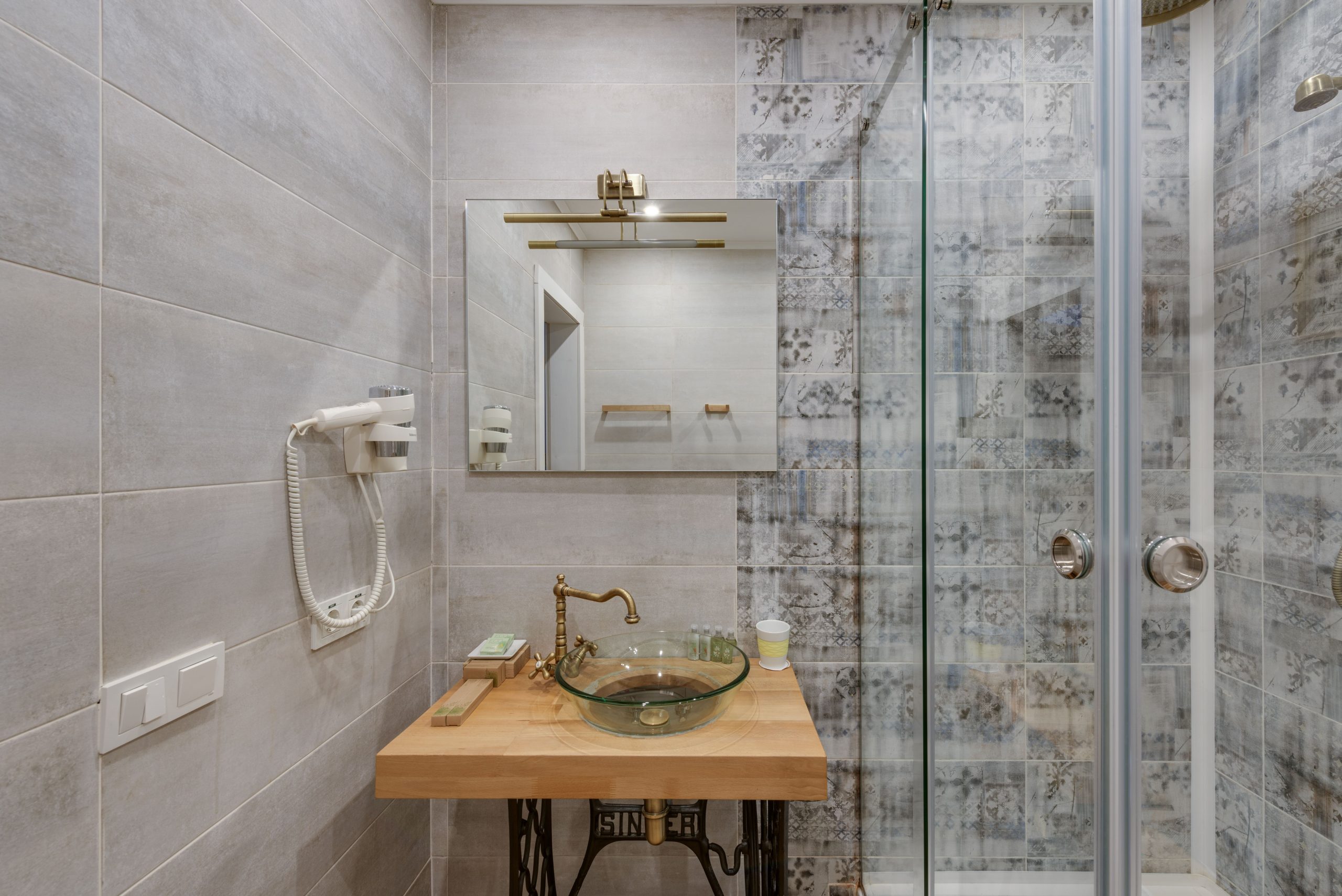 Sparkling clean bathroom after deep cleaning
